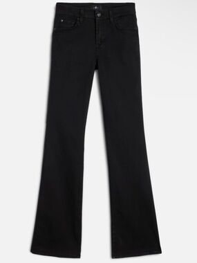 7 For All Mankind Black Kimmie Bootcut Jeans